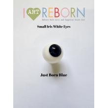 (White Sclera) SMALL IRIS Ultra Newborn Eyes - Just Born Blue