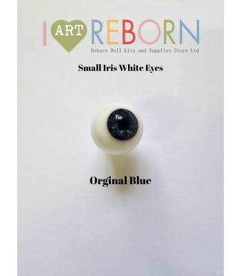 (White Sclera) SMALL IRIS Ultra Newborn Eyes - Original Blue