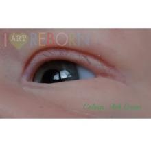 SMALL IRIS - Ultra Newborn Glass Eyes - Ash Green