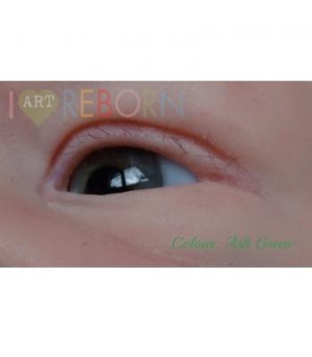 Ultra Newborn Glass Eyes - Ash Green