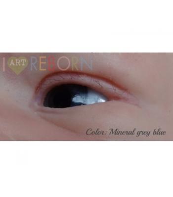 SMALL IRIS - Ultra Newborn Glass Eyes- Mineral Grey Blue